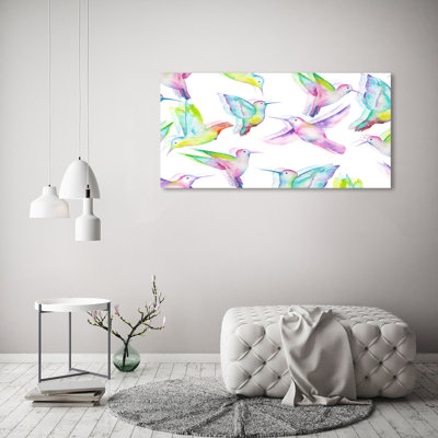 Hummingbirds - No Frame Print on Glass