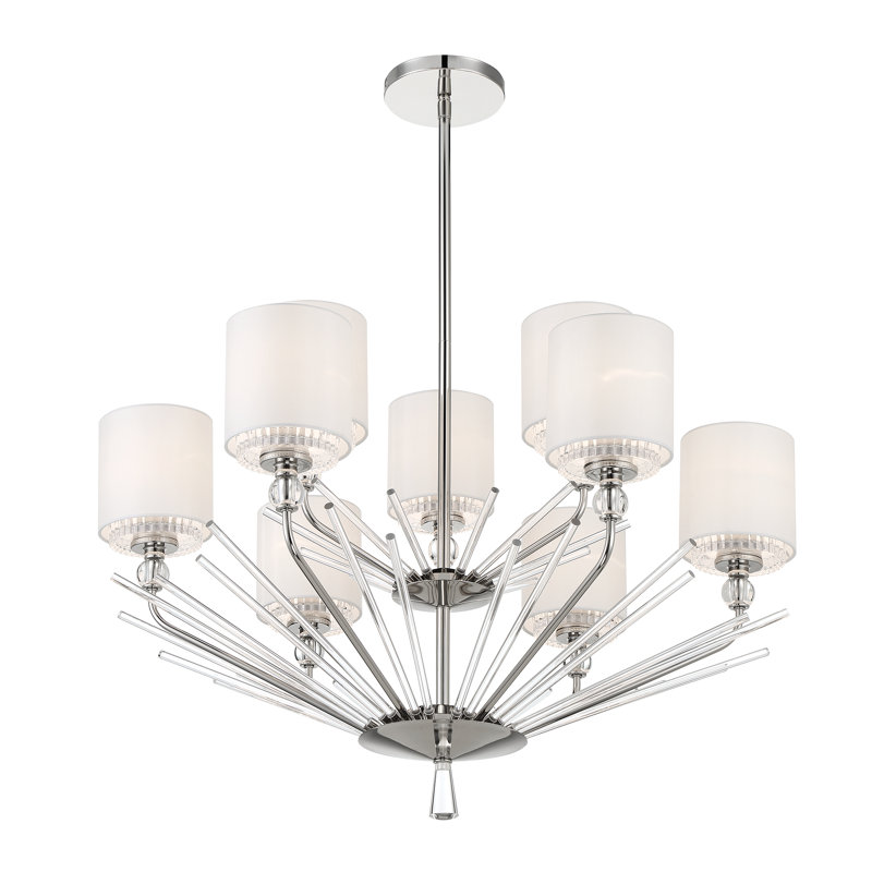 Luminaire suspendu 9 lumières DEL