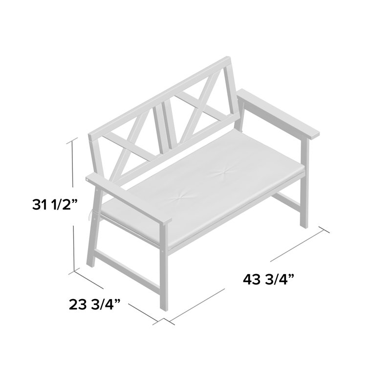 Banc de jardin en bois Arlen