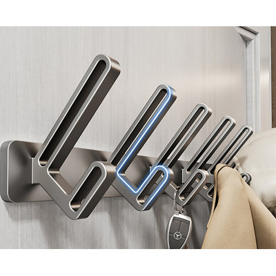 Maryclaire Metal Freestanding 5 - Hook Wall Mounted Coat Rack