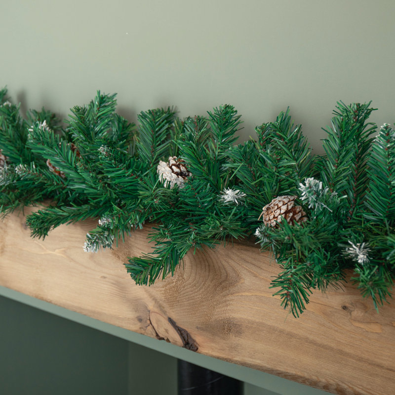 Annachiara 270cm Faux Garland, Green/White
