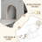 Double Cat Litter Box Enclosure with Ladder & Doors, Multi-Cat House with Storage Space and Hammock-663370176