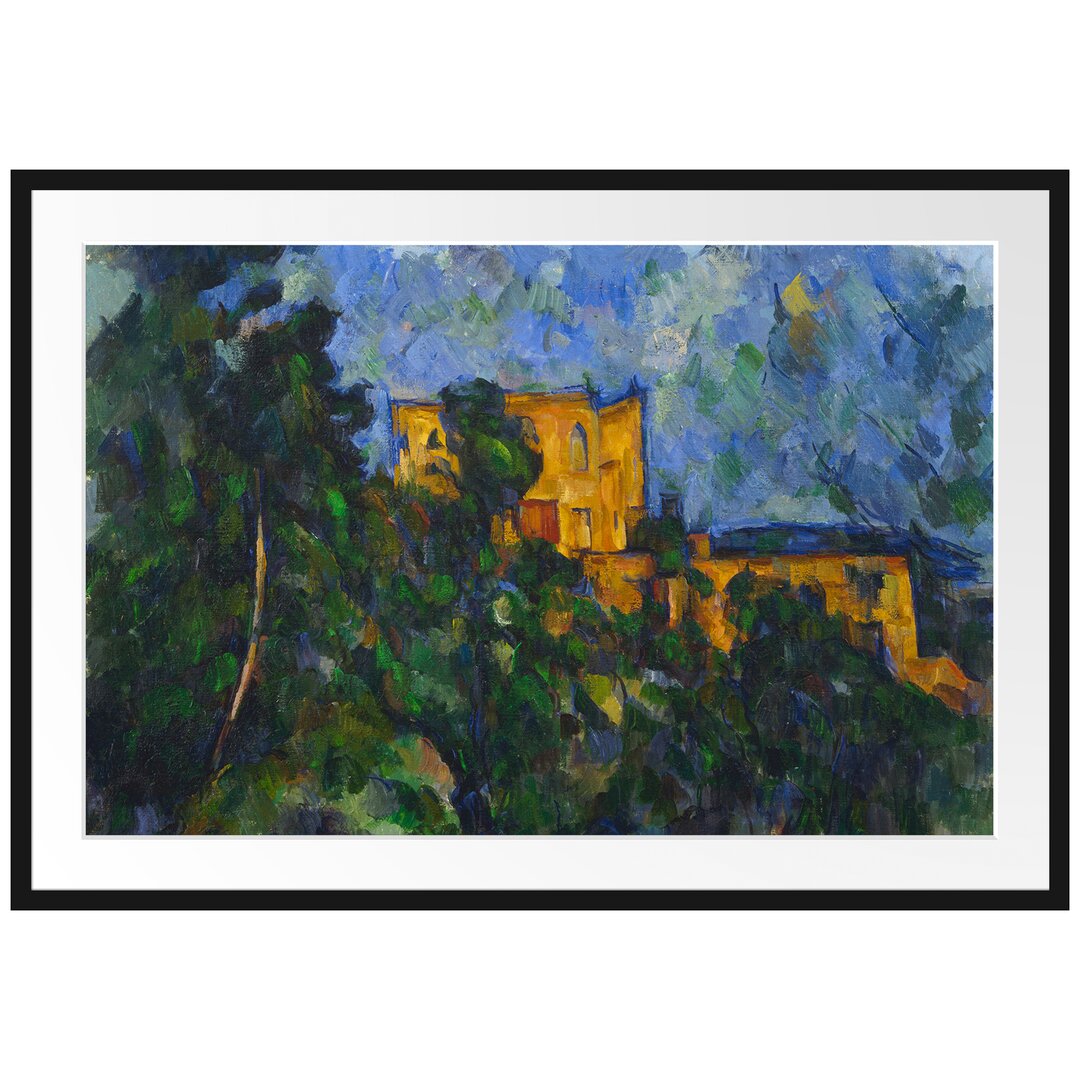 Gerahmtes Poster Chateau Noir von Paul Cezanne