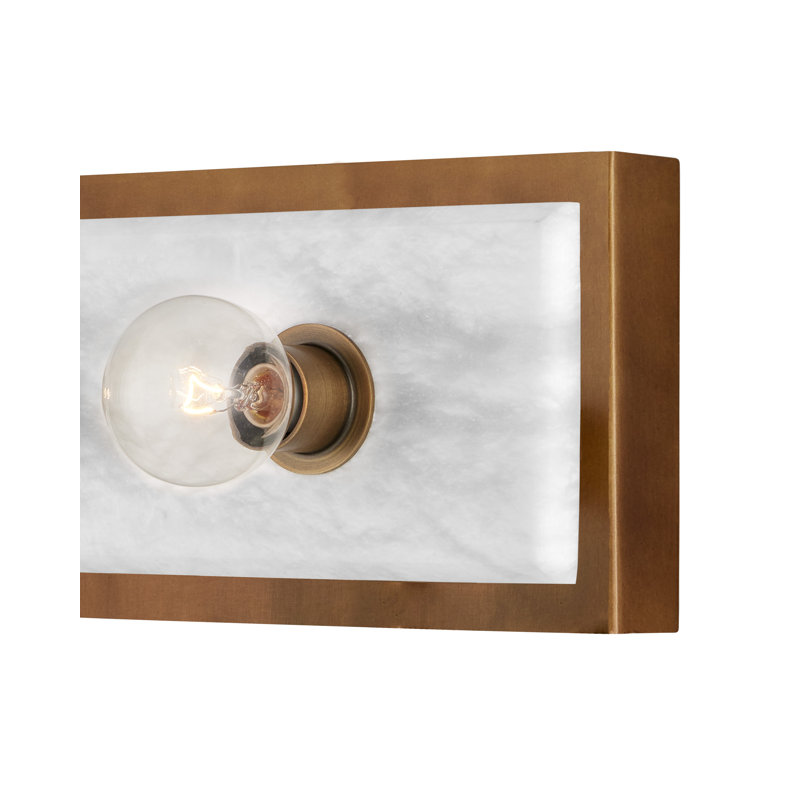 Berdine Large Wall Sconce, Natural/Antique Brass
