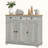 Modern Sideboard with Solid Wood Countertop-259695077