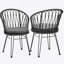 CHAISE, 2PCS avec 2 coussins, gris