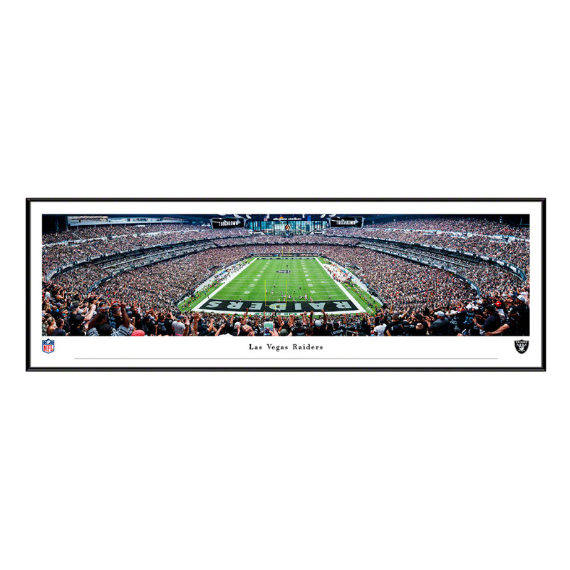 Las Vegas Raiders par James Blakeway - photographie non encadrée, L 40,25 po x H 13,75 po, Cadre noir
