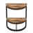 Slim Half Moon 2-Tier Semi-Circle End Table