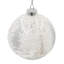 Glass Ball With Tree Pattern Ornament Set of 6 4"Dia. Frost