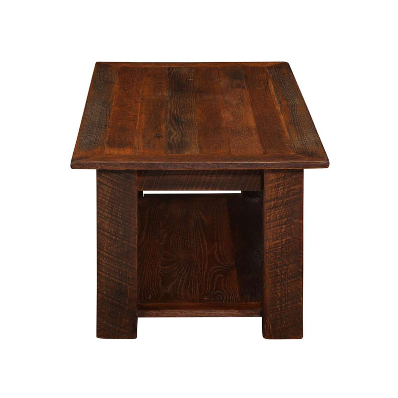 Table basse rectangulaire 40 po x 20 po Fireside Lodge, H 18 po x l 40 po x P 20 po