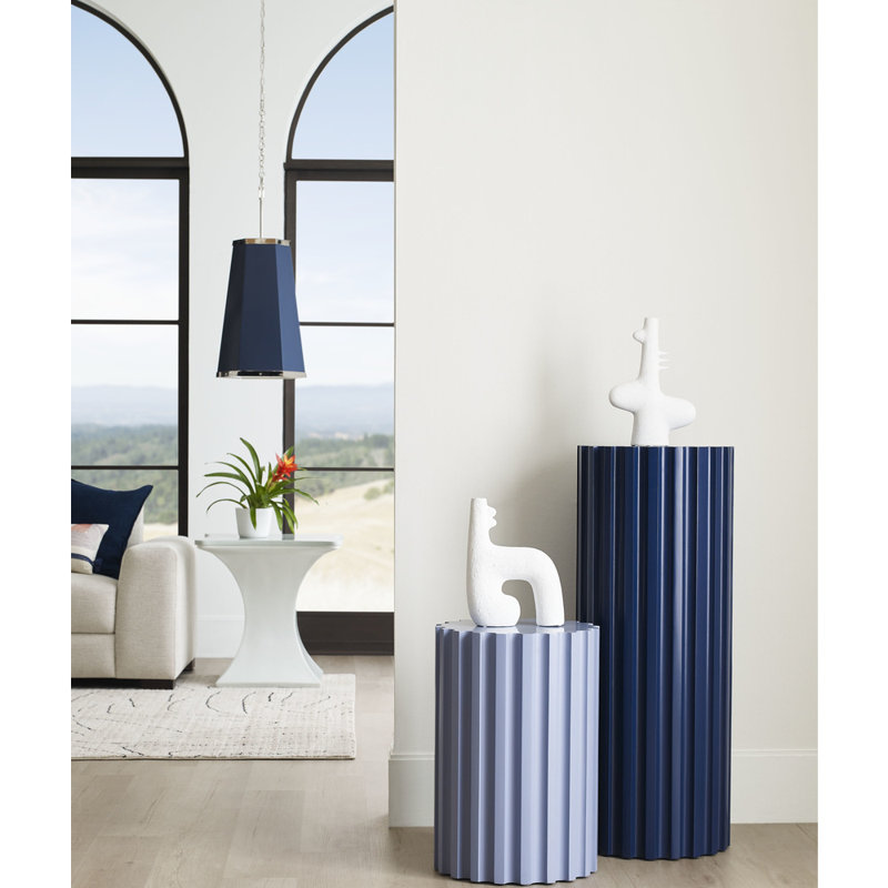 Vase de table en céramique fait à la main H 13 "Kona