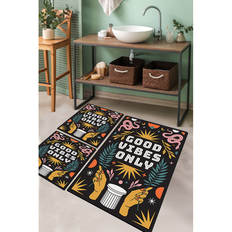 Ensemble de tapis de bain (3 pièces)