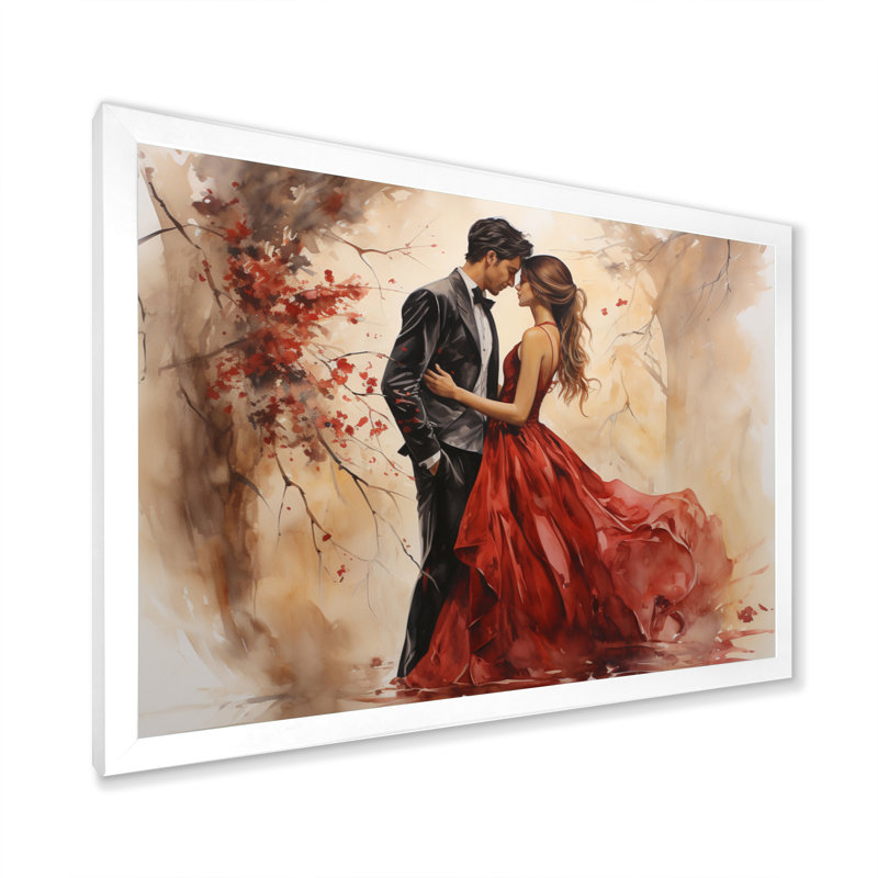 Mariage, mariage éternel, art mural romantique, Cadre simple blanc, H 30 po x l 40 po x P 1,5 po