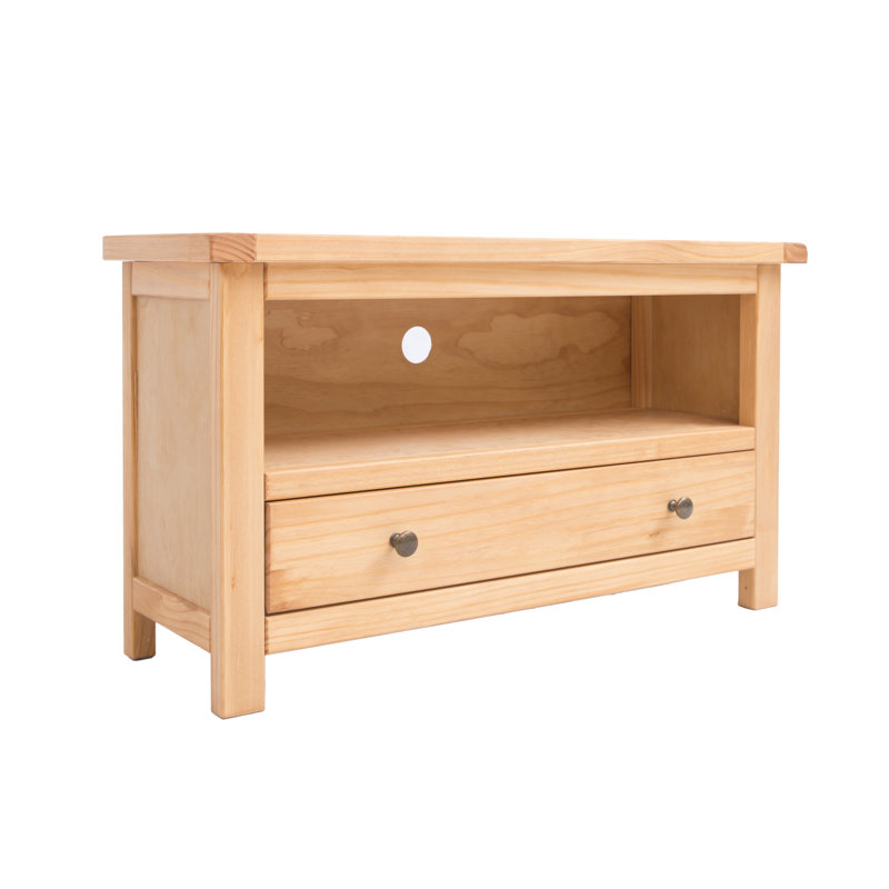 Napper TV Stand for TVs up to 48", Brown/Antique Brass