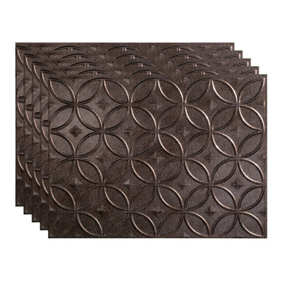FASÄDE Rings Decorative Vinyl Backsplash 15 sq ft Kit