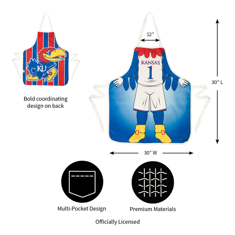 No Pattern Bib Apron, University Of Kansas