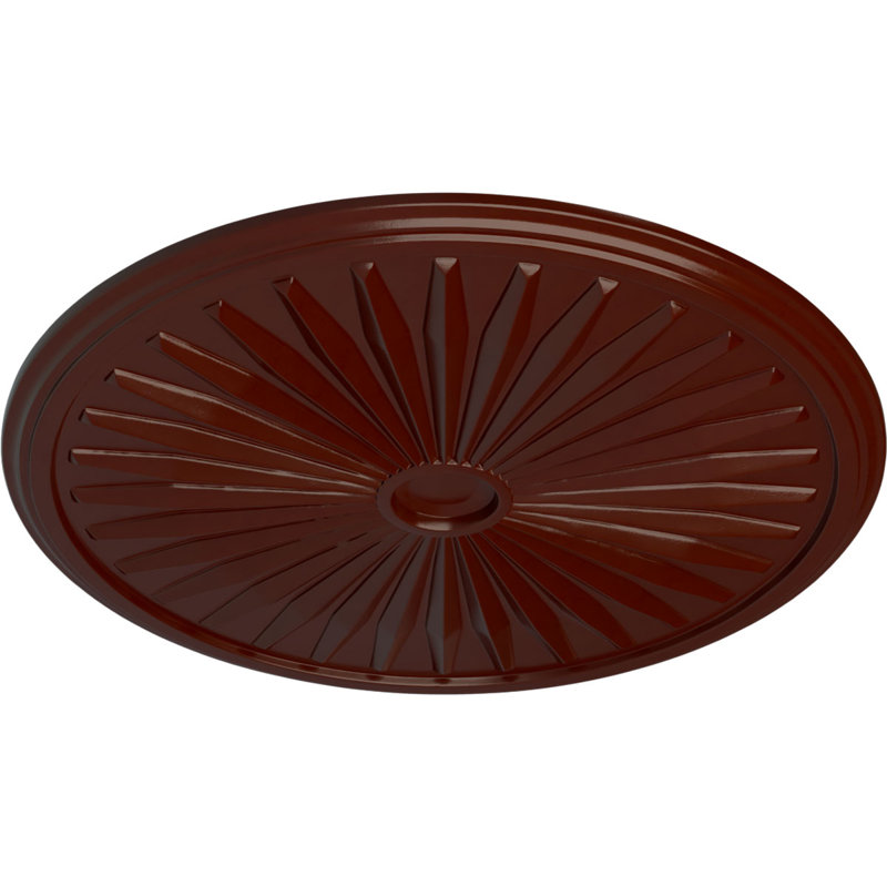 Médaillon de plafond Endurathane Orléans, P 38 3/8 po x P 6 5/8 po x P 2 7/8 po (convient aux auvents jusqu'à 8 1/4 po), finition de foyer en pierre peinte à la main