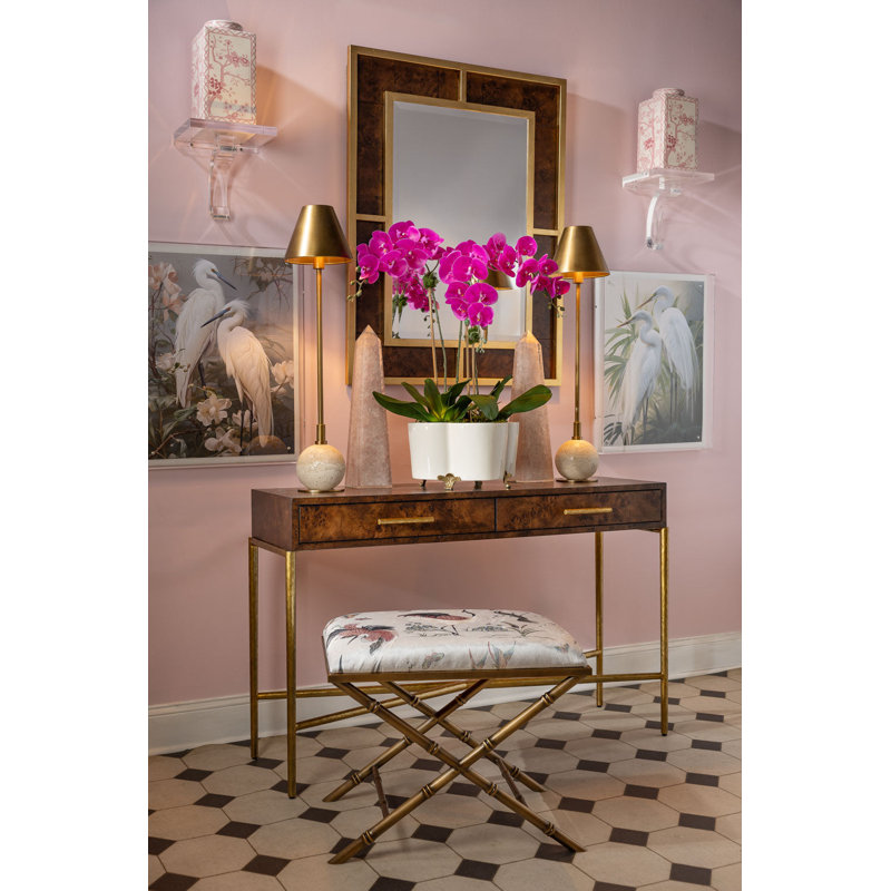 Lauderdale Herons Bench, Brass