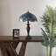 Lampe de table Gloriann Tiffany, libellule en verre coloré, ampoules à DEL incluses, interrupteurs à chaînette: l 16 po x P 16 po x H 24 po-827690240