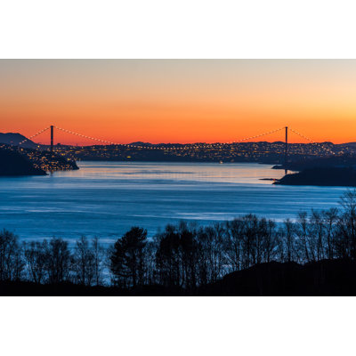 View On The Askã¸Y Bridge by Umenie - Wrapped Canvas Print