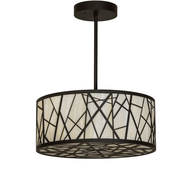 Lustre tambour à DEL