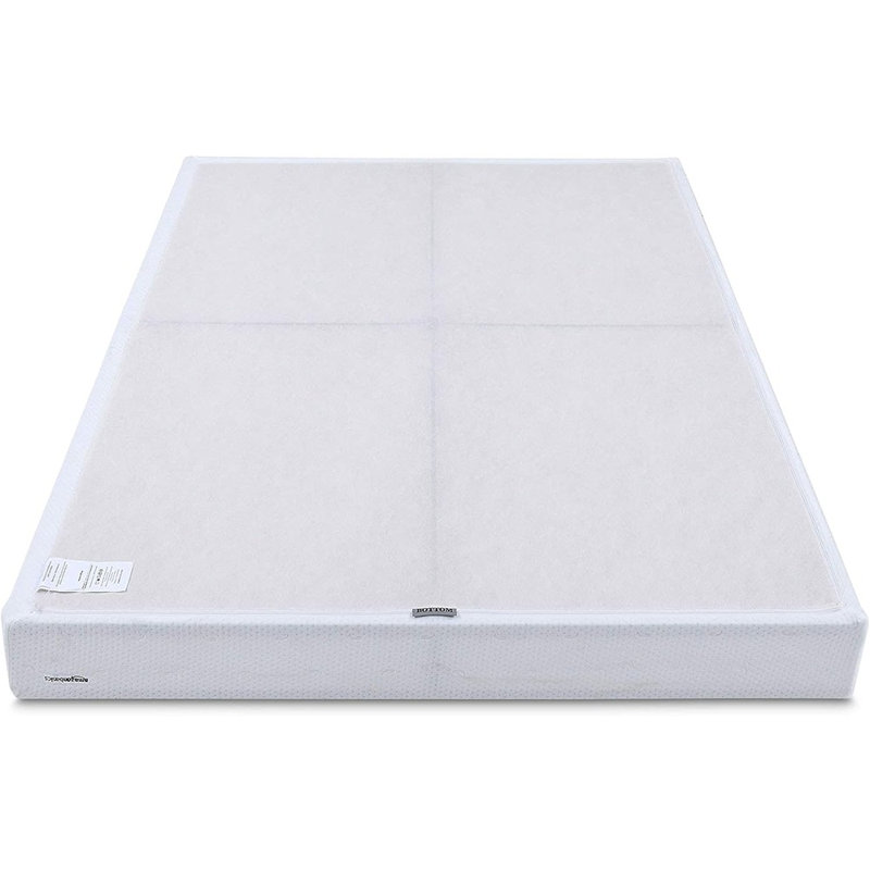 Sommier tapissier robuste et robuste, sommier à profil bas, support solide pour tous les types de matelas, assemblage facile sans outil, blanc