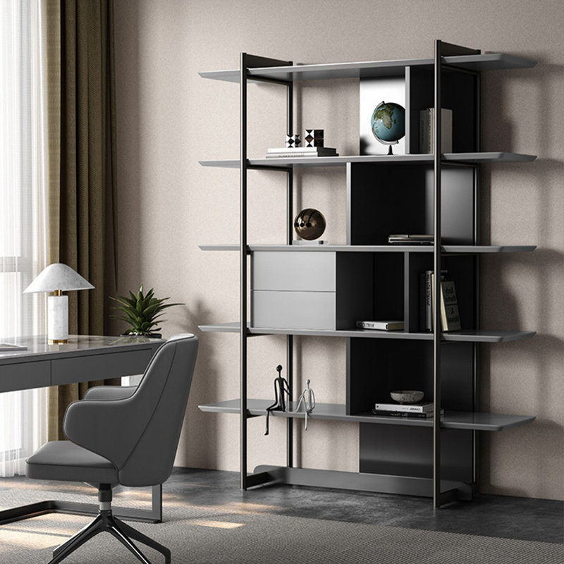 Bibliothèque simple de style italien, (6 tablettes) 180 cm (H) x 120 cm (L) x 40 cm (P)