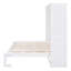 Grand lit escamotable mural, blanc