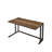 Tyrese Walnut & Black Finish Writing Desk with USB Port - Modern Home Office Computer Desk for Workspace Organization-1205694860