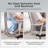 One-Touch Control Ergonomic Mesh Task Chair with 3-Level Recline Lock, High-end Office chair,Computer Chair with Adjustable Backrest & Lumbar Support & 6D Armrests & 3D Headrest-692302820