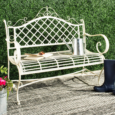Banc de jardin en fer forgé Hornellsville