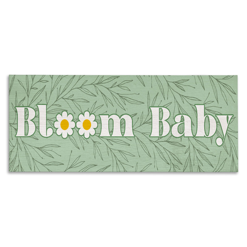 Groovy Bloom, toile par Lil 'Rue, H 10 po x l 24 po