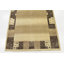 Tapis de zone en laine noué la/brune 4 pi x 6 pi 3 po one-of-kind Didcot