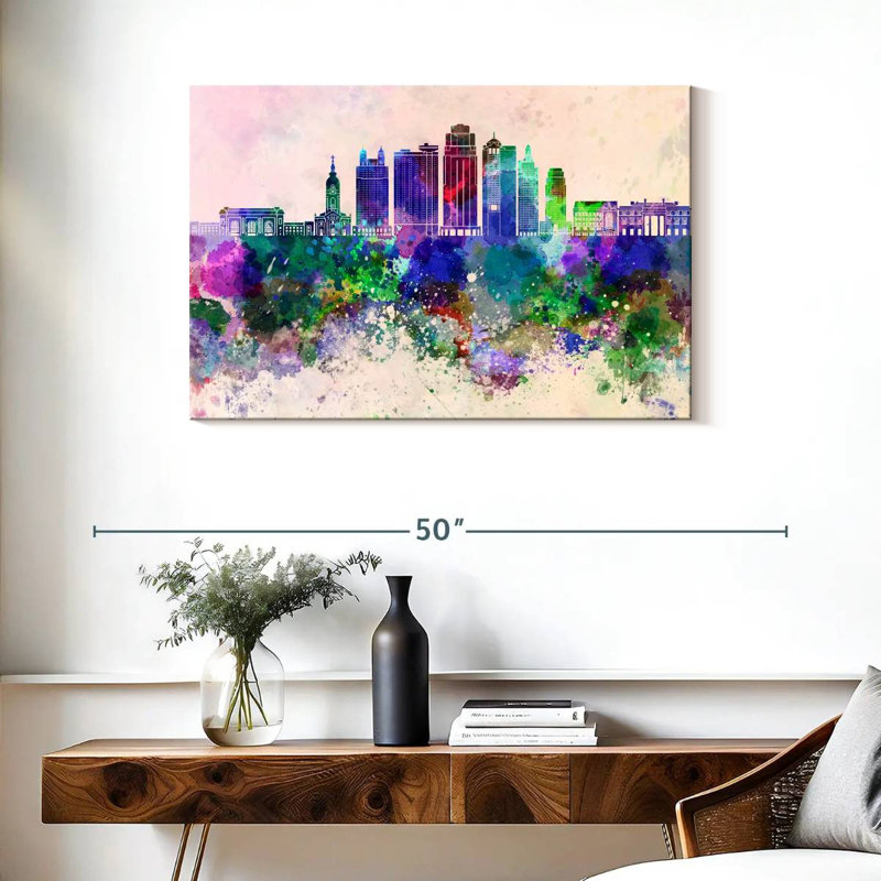 Kansas City, 24" H x 36" W