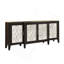 Armoire console au fini noir antique