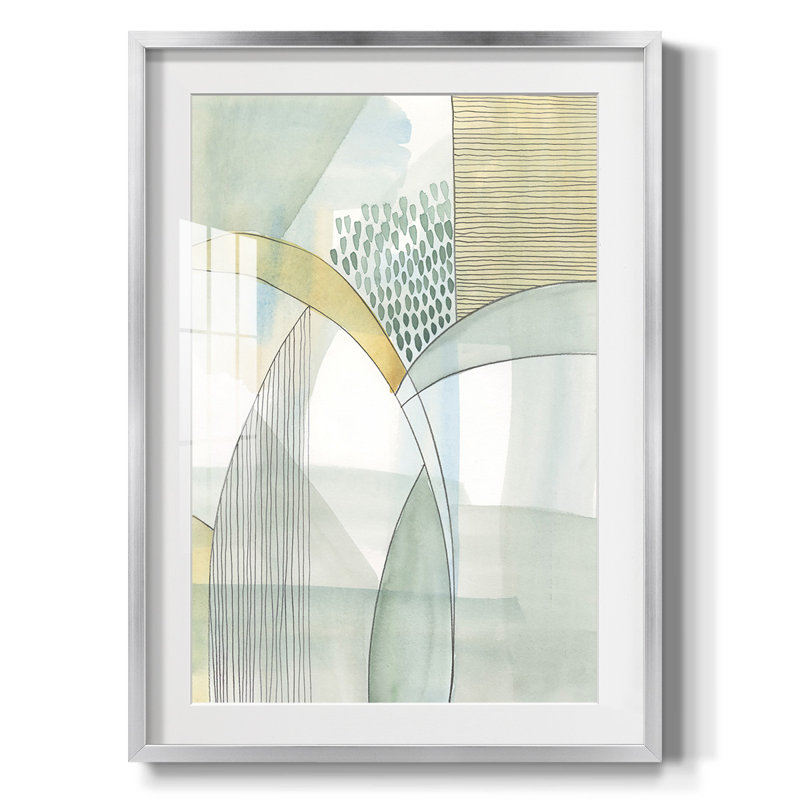 Mint Reflection I -Framed Print, 28.5" H x 20.5" W, Silver