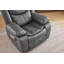 Fauteuil inclinable avec vibrations et chauffage en cuir Air gris-1120891244-1120891235
