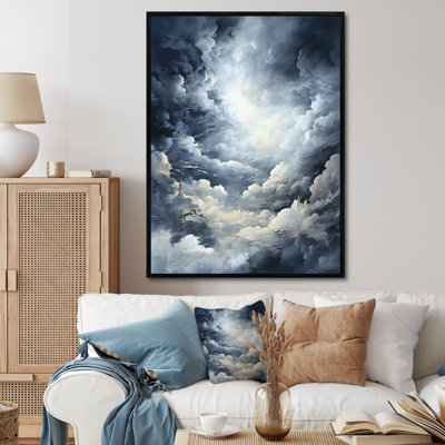 Nuage orage Fury - orages murales salon