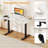 48” x 24” Electric Standing Desk with LED Display 2 Memory Height Settings for Home White+Black-2042360845