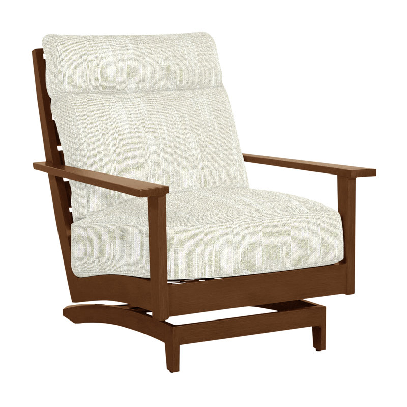 Chaise longue d'extérieur Kennebunkport, Chêne, Rollo crème, Pas de passepoil + bourre standard