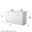 Icon 72" Double Bathroom Vanity Set-1956133000-2008034141-2008034143