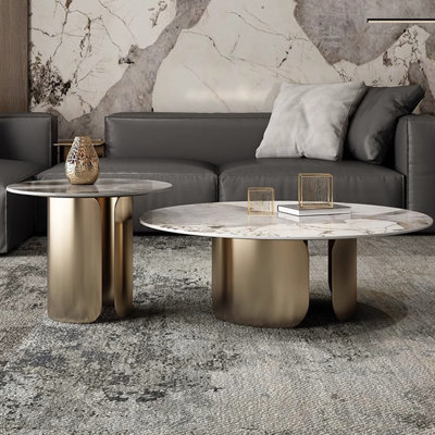 Italian style sintered stone tea table