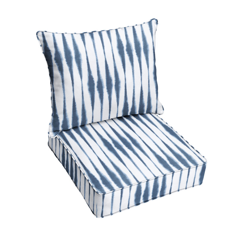 Rialto Outdoor 5'' Dining Chair Seat / Back Cushion, 23" W x 25" D