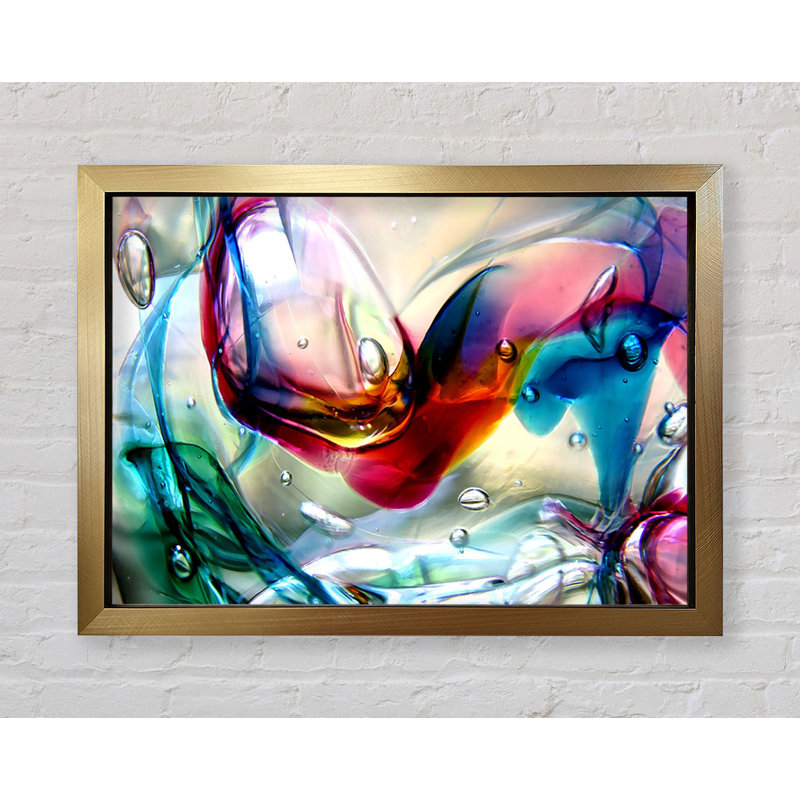 Bubbles 2 Framed Print, Gold Framed Paper, 59.7cm H x 84.1cm W x 3.4cm D