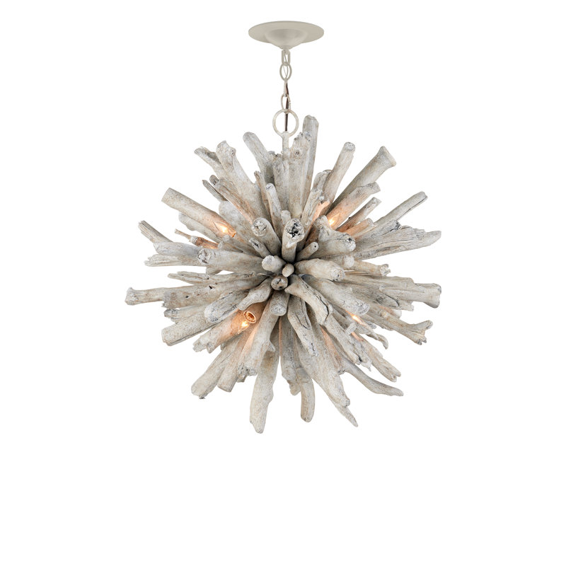 Kuka 6 - Light Whitewashed Driftwood Pendant