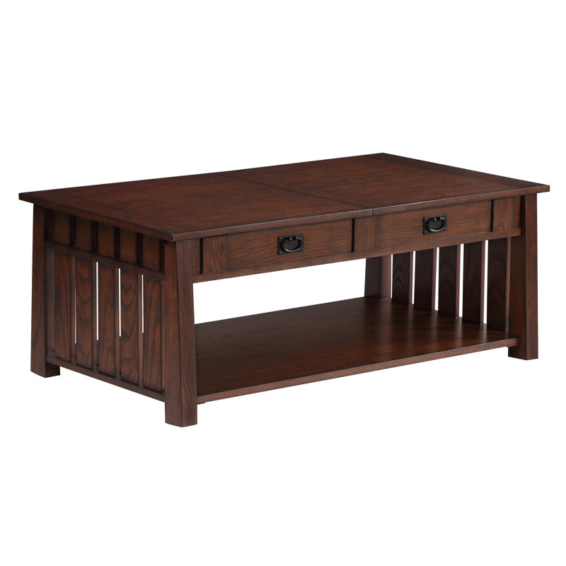 Single Coffee Table, Dark Oak