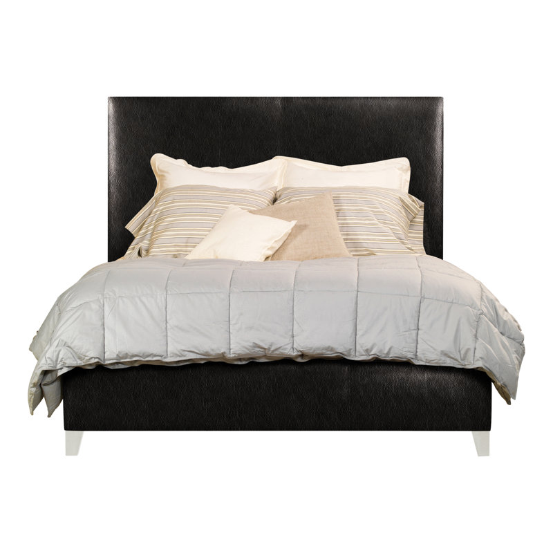 Grace/Griffin Leather Solid Wood Bed, Queen, Wrenn, Ziggy Ink