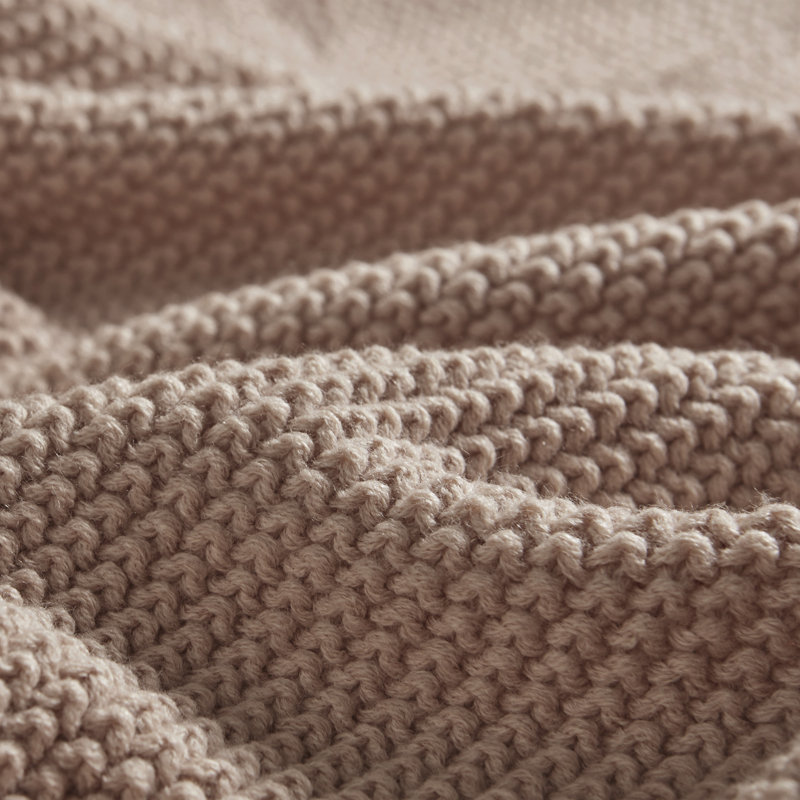 Bree Knit Brown Cottage Style Ultra Soft All Seasons 50x60" Throw, Brown