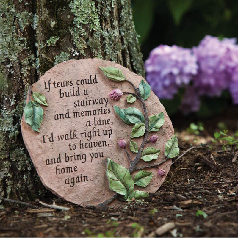 Baryzhikova Tears To Heaven Memorial Outdoor Stepping Stone Winston Porter