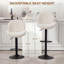 Swivel Upholstered Adjustable Height Counter Stool-2091506212